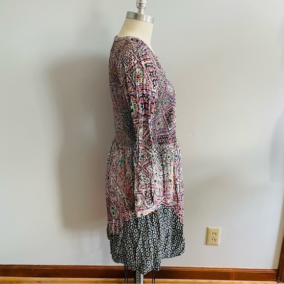 Anthropologie Maeve Tiled Amethyst Dress- Size Medium- Multicolored - Picture 5 of 9